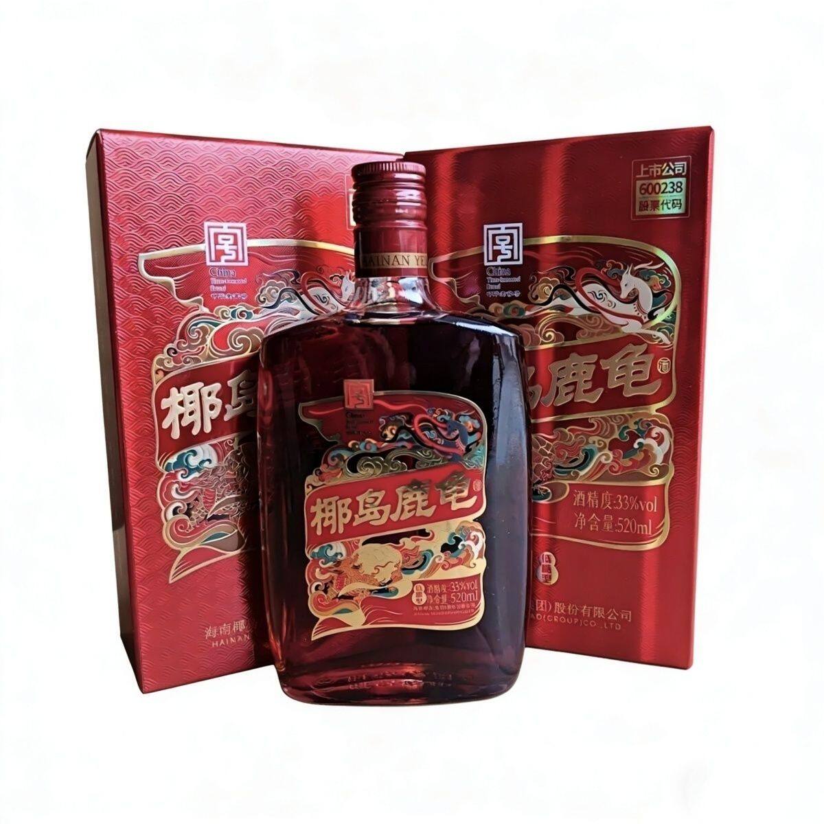 【椰岛鹿龟】椰岛鹿龟酒配制酒33度520ml 12瓶整箱其他酒类